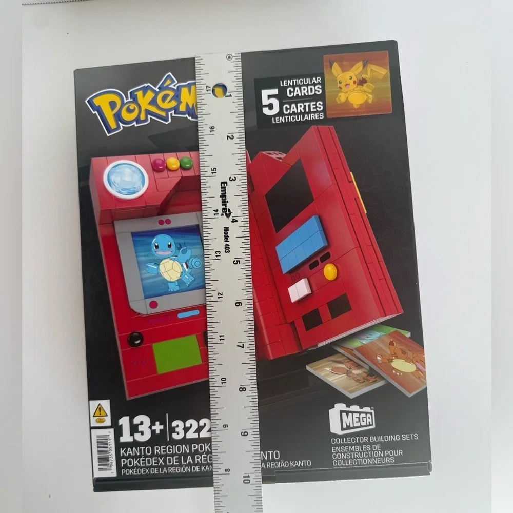MEGA Pokémon Building Toys Set, Kanto Region Pokédex with 322 Pieces
